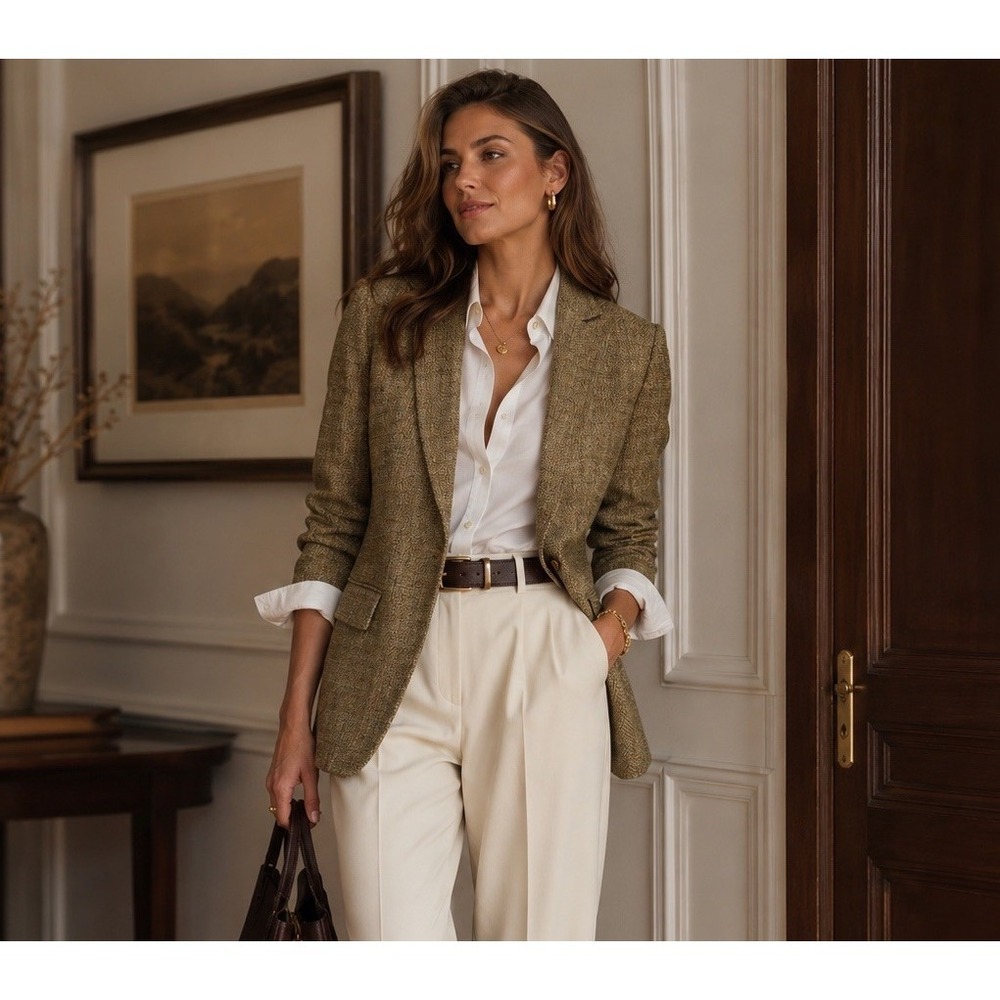 NEW Donna Karan New York Textured Blazer Jacket Sz 4 Career Quite Luxury Tweed